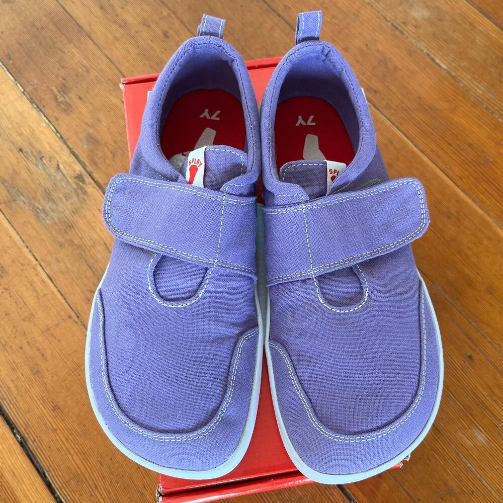 Splay Explore 1.0 minimal / barefoot shoes in Iris Size Y7/W9